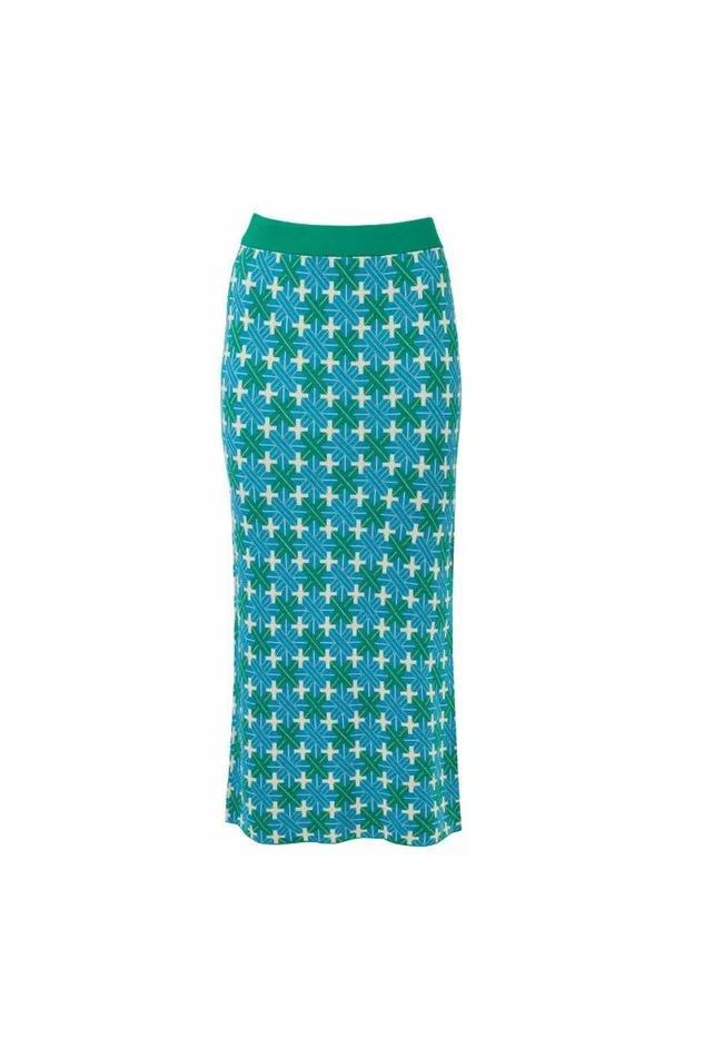 Women Knitwear DODO BAR OR Ayla Skirt Turquoise Green