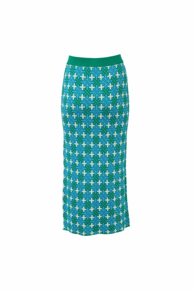 Women Knitwear DODO BAR OR Ayla Skirt Turquoise Green