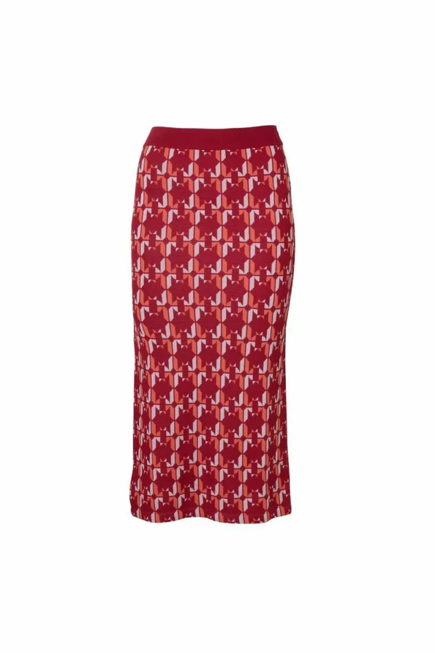 Women Knitwear DODO BAR OR Kari Skirt Red Combo