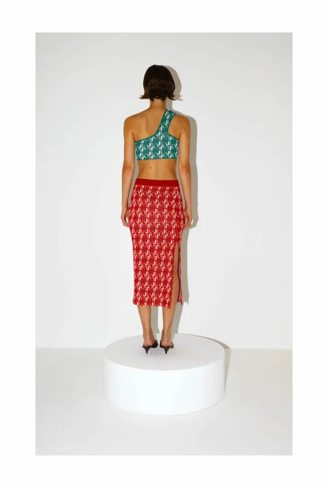 Women Knitwear DODO BAR OR Kari Skirt Red Combo