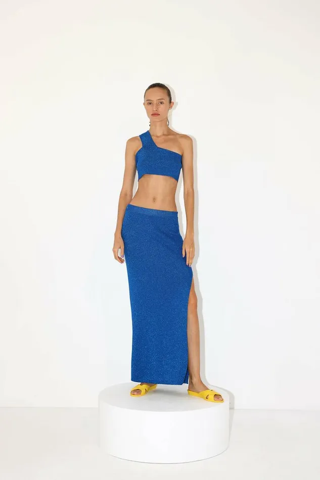 Women Knitwear DODO BAR OR Loren Skirt Blue