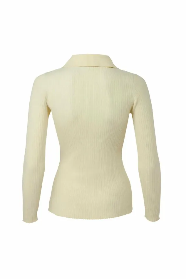 Women Knitwear DODO BAR OR Monie Knit Shirt Light Yellow
