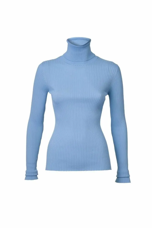 Women Knitwear DODO BAR OR Stacy Turtleneck Blue
