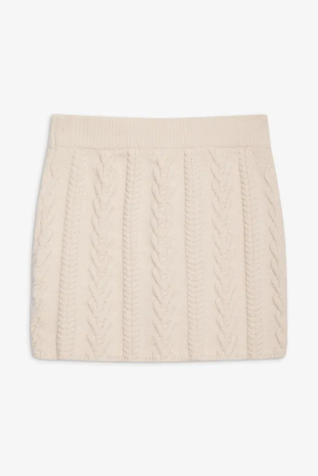 Women Knitwear For Love and Lemons Martina Knit Mini Skirt Ivory Women Knitwear For Love and Lemons Martina Knit Mini Skirt Ivory