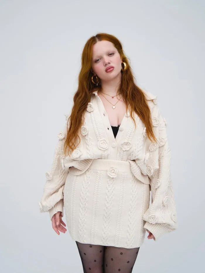Women Knitwear For Love and Lemons Martina Knit Mini Skirt Ivory Women Knitwear For Love and Lemons Martina Knit Mini Skirt Ivory