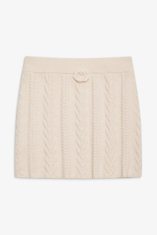 Women Knitwear For Love and Lemons Martina Knit Mini Skirt Ivory Women Knitwear For Love and Lemons Martina Knit Mini Skirt Ivory