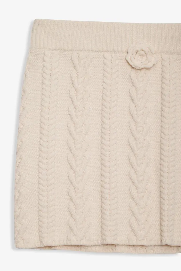 Women Knitwear For Love and Lemons Martina Knit Mini Skirt Ivory Women Knitwear For Love and Lemons Martina Knit Mini Skirt Ivory