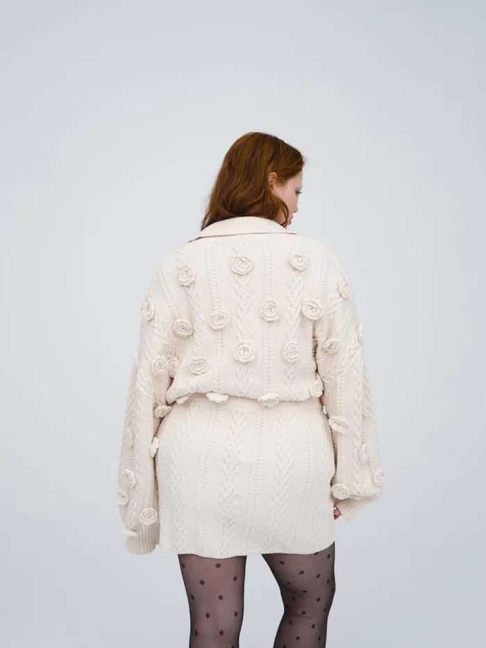 Women Knitwear For Love and Lemons Martina Knit Mini Skirt Ivory Women Knitwear For Love and Lemons Martina Knit Mini Skirt Ivory