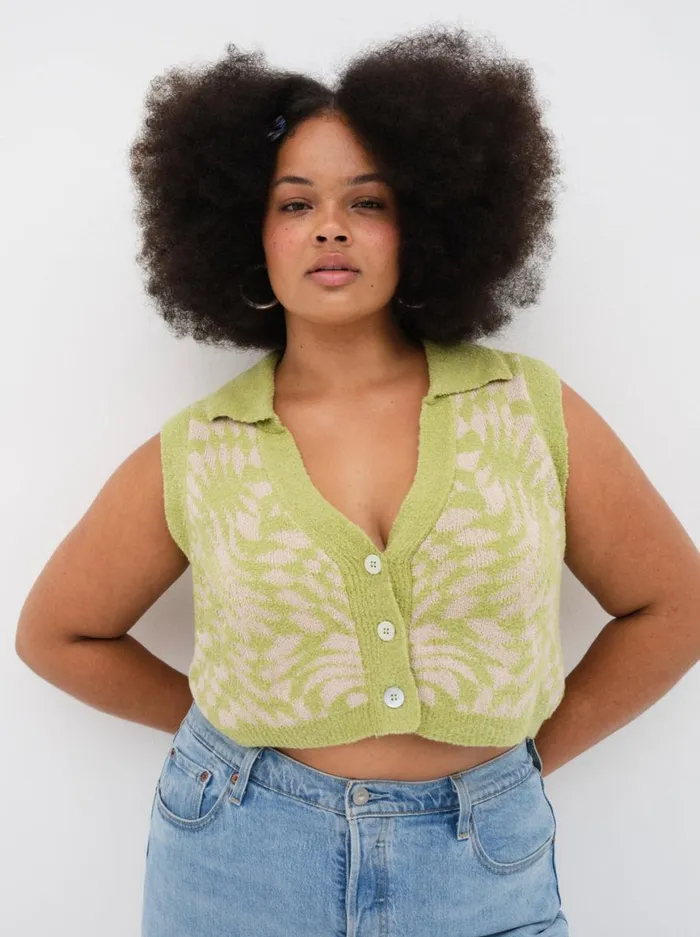 Women Knitwear For Love and Lemons Simone Top Green