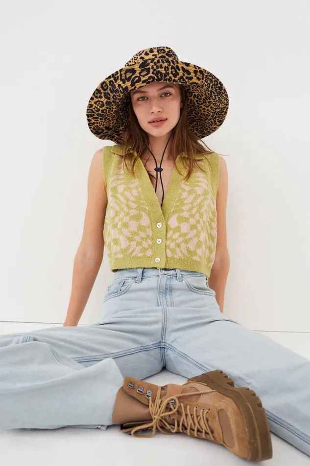 Women Knitwear For Love and Lemons Simone Top Green Women Knitwear For Love and Lemons Simone Top Green