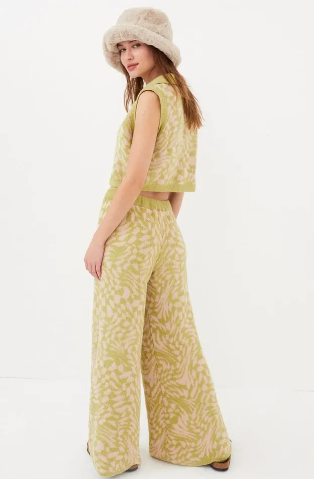 Women Knitwear For Love and Lemons Simone Top Green Women Knitwear For Love and Lemons Simone Top Green