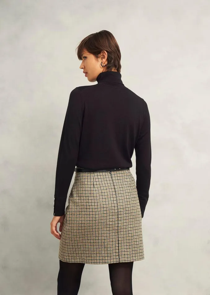 Women Lara Merino Wool Roll Neck Jumper Black Hobbs Jumpers and Cardigans