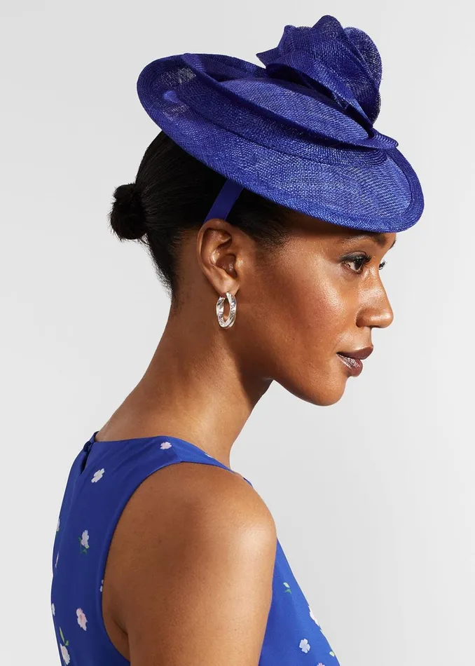 Women Lavinia Fascinator Lapis Blue Hobbs Hats