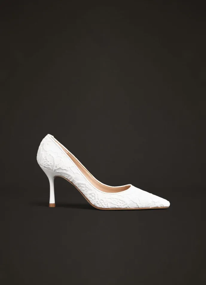 Women Leilani Cream Lace Wedding Shoes Cream LKBennett Court Shoes