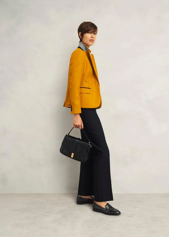 Women Lillian Leather Loafers Black Hobbs Flats