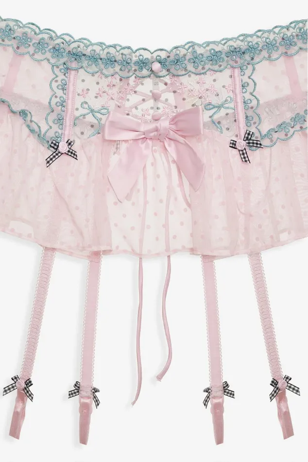 Women Lingerie For Love and Lemons Anya Garter Belt Pink