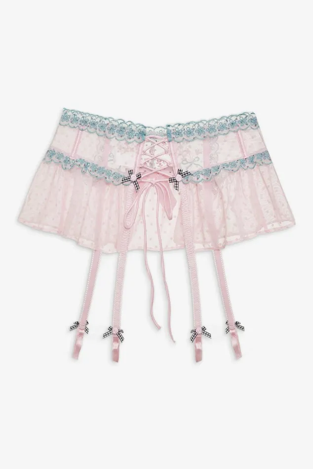 Women Lingerie For Love and Lemons Anya Garter Belt Pink