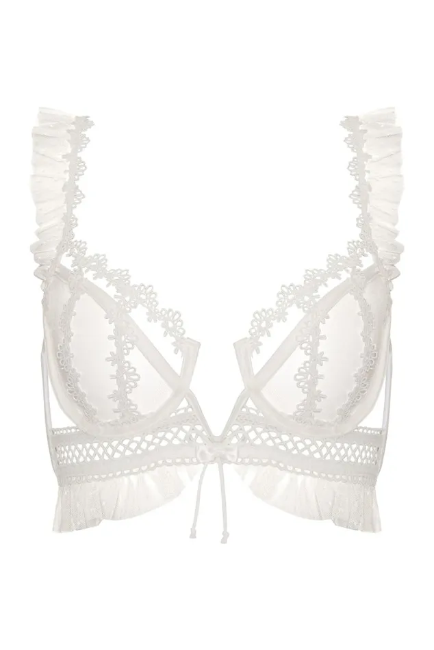 Women Lingerie For Love and Lemons Eternal Rose Underwire Bra White Women Lingerie For Love and Lemons Eternal Rose Underwire Bra White