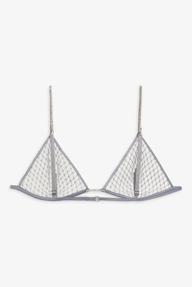 Women Lingerie For Love and Lemons Glitter Bralette Silver Women Lingerie For Love and Lemons Glitter Bralette Silver
