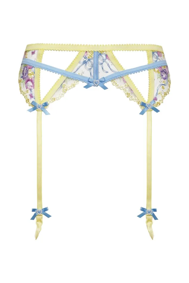 Women Lingerie For Love and Lemons Lavender Meadows Embroidery Garter Yellow Women Lingerie For Love and Lemons Lavender Meadows Embroidery Garter Yellow