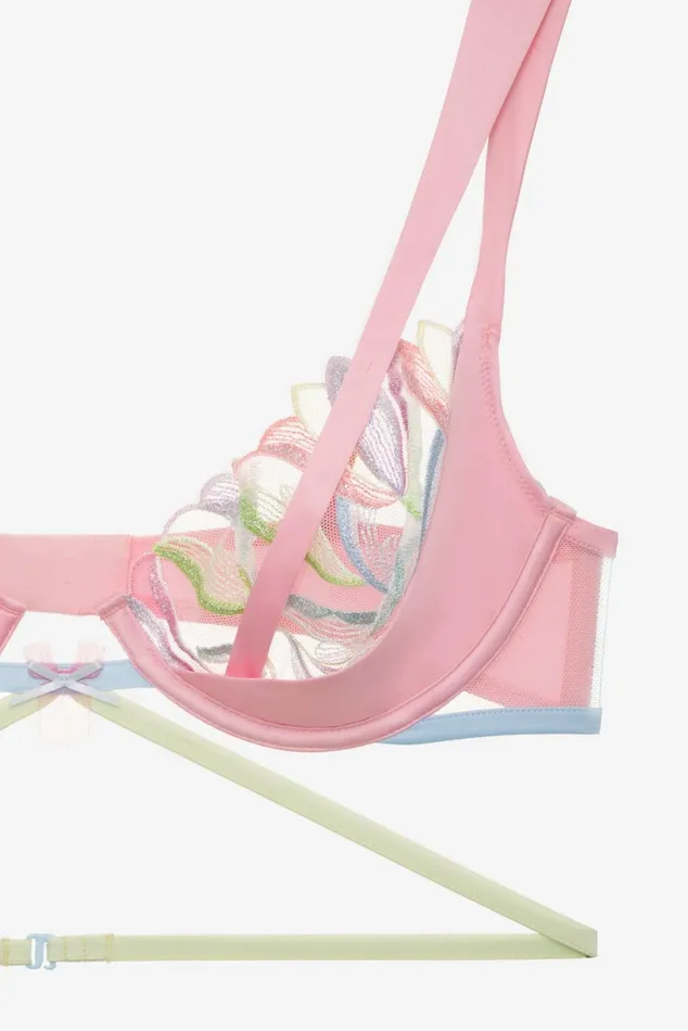 Women Lingerie For Love and Lemons Pastel Tulips Underwire Bra Multi Women Lingerie For Love and Lemons Pastel Tulips Underwire Bra Multi