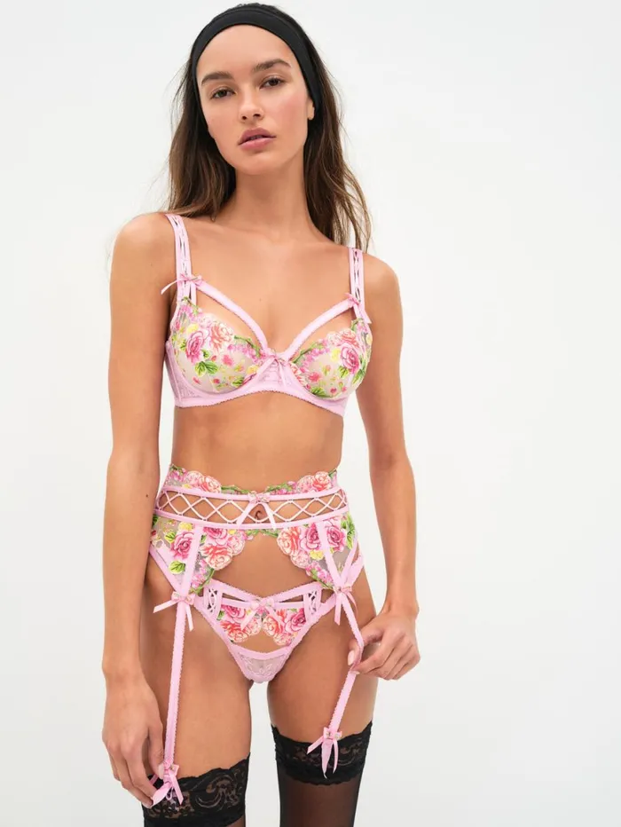 Women Lingerie For Love and Lemons Sabrina Garter Belt Pink Women Lingerie For Love and Lemons Sabrina Garter Belt Pink