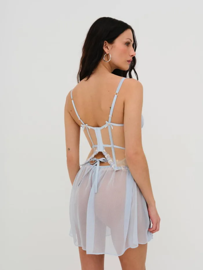 Women Lingerie For Love and Lemons Scottie Slip Dress Blue Women Lingerie For Love and Lemons Scottie Slip Dress Blue