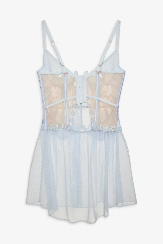 Women Lingerie For Love and Lemons Scottie Slip Dress Blue Women Lingerie For Love and Lemons Scottie Slip Dress Blue