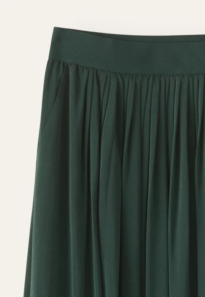 Women Long Pleated Skirt Poetry Fashion Dresses and Skirts