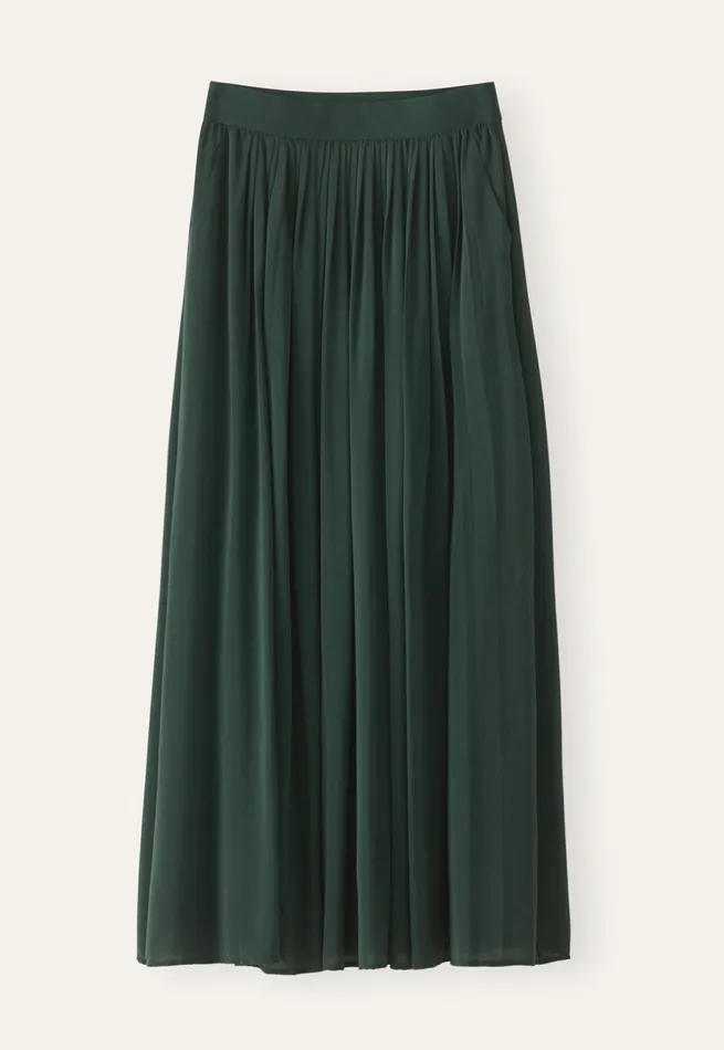 Women Long Pleated Skirt Poetry Fashion Dresses and Skirts