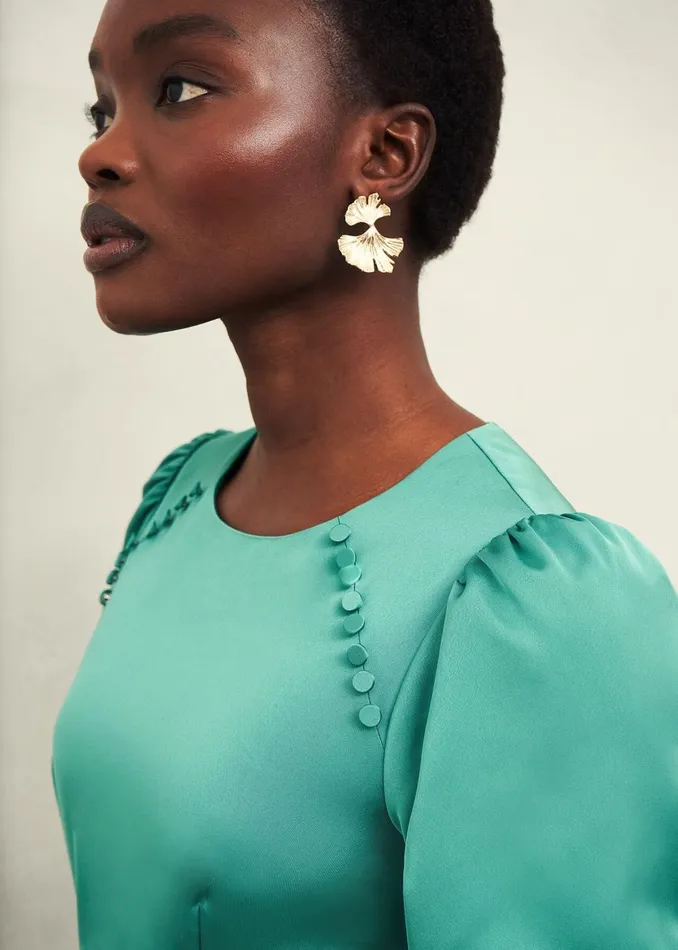 Women Marea Dress Deep Aqua Green Hobbs Dresses and Jumpsuits