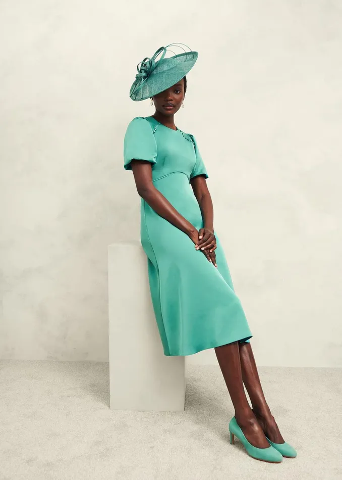 Women Marea Dress Deep Aqua Green Hobbs Dresses and Jumpsuits