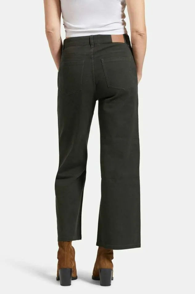 Women Margo Cropped 5Pocket Pant Washed Black Brixton Pants