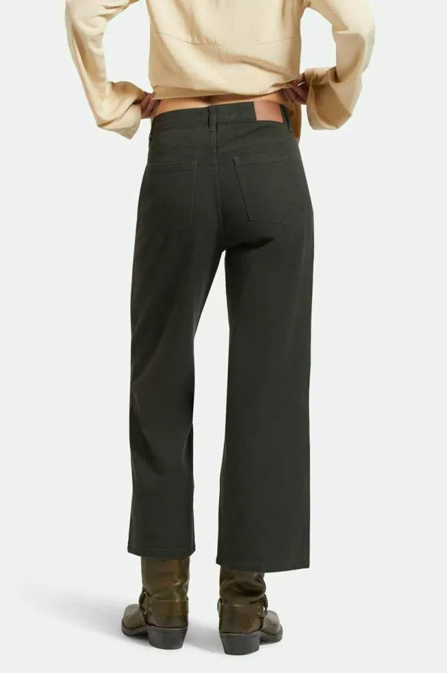 Women Margo Cropped 5Pocket Pant Washed Black Brixton Pants