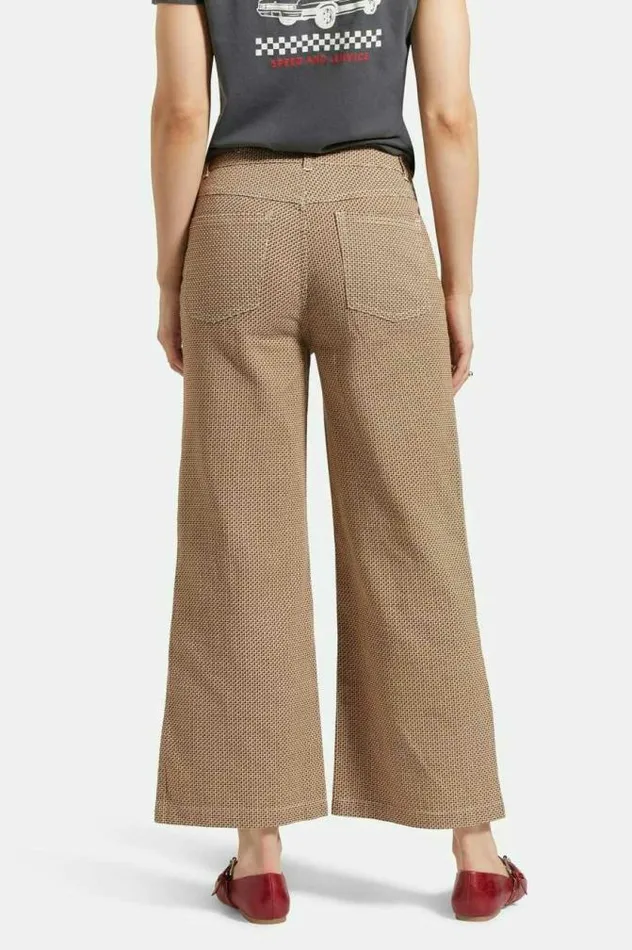 Women Margo Cropped 5Pocket Pant Whitecappine Houndstooth Brixton Pants
