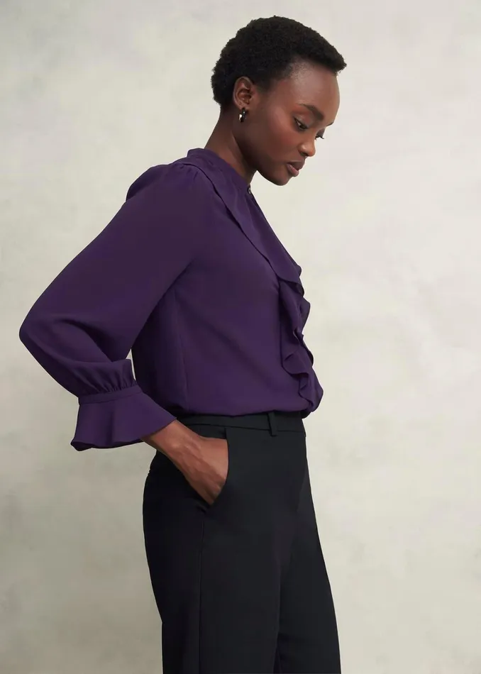 Women Maribella Blouse Grape Purple Hobbs Tops