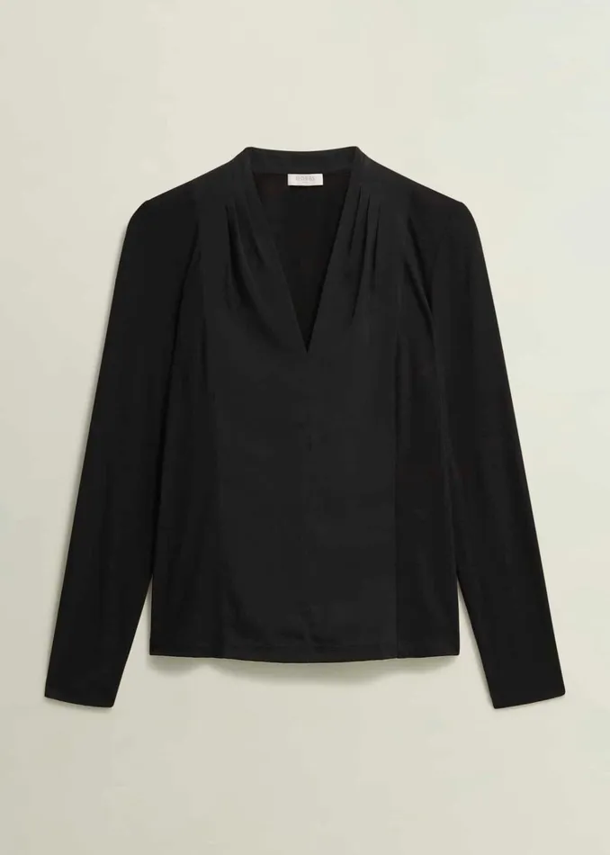 Women Mel Woven Front Top Black Hobbs Tops