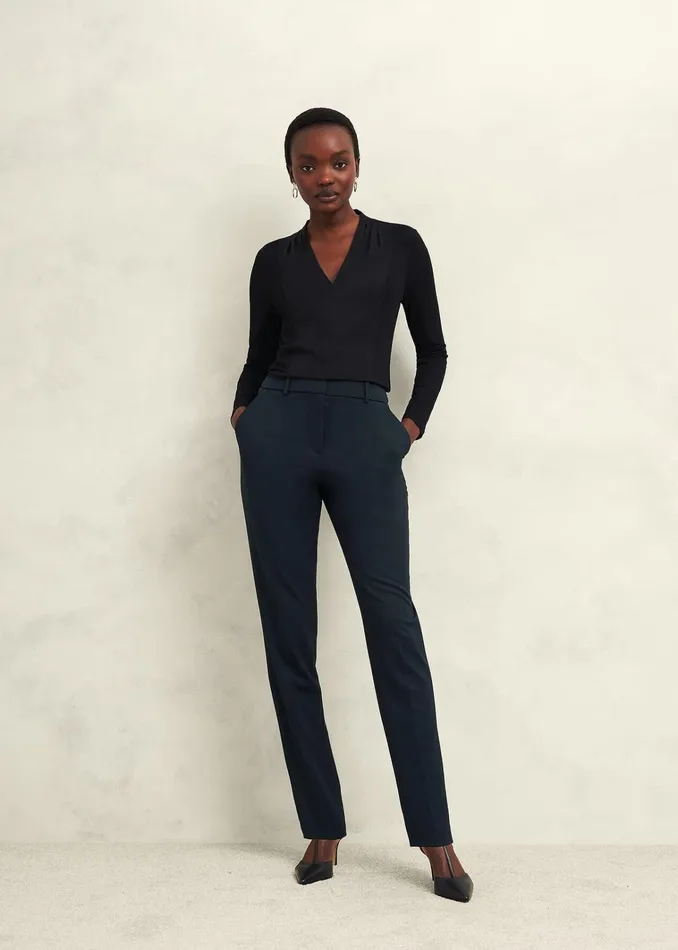 Women Mel Woven Front Top Black Hobbs Tops