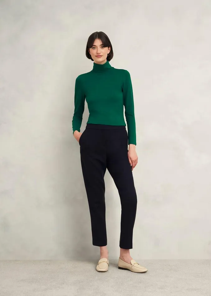 Women Mischa Roll Neck Top Agate Green Hobbs Tops