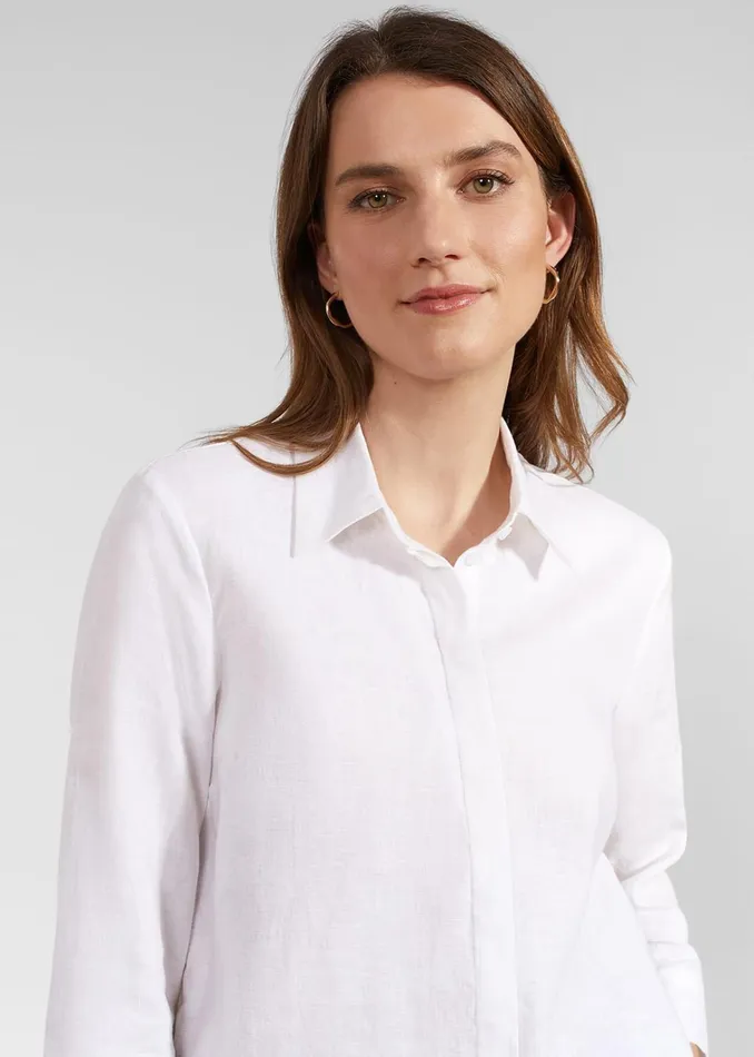 Women Nita Linen Shirt White Hobbs Tops