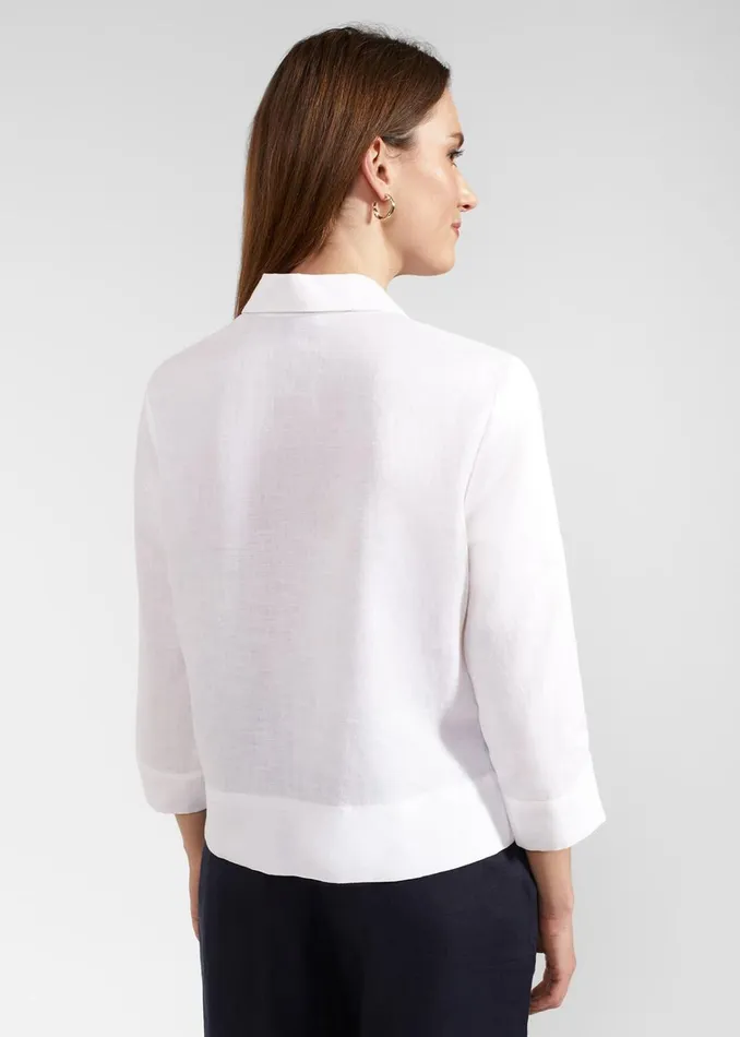 Women Nita Linen Shirt White Hobbs Tops