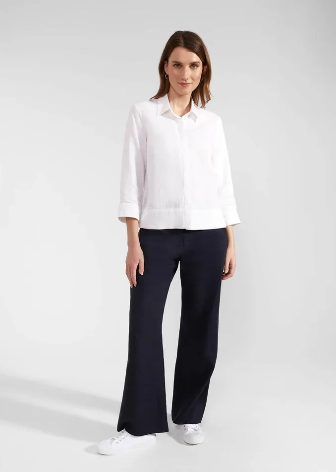Women Nita Linen Shirt White Hobbs Tops