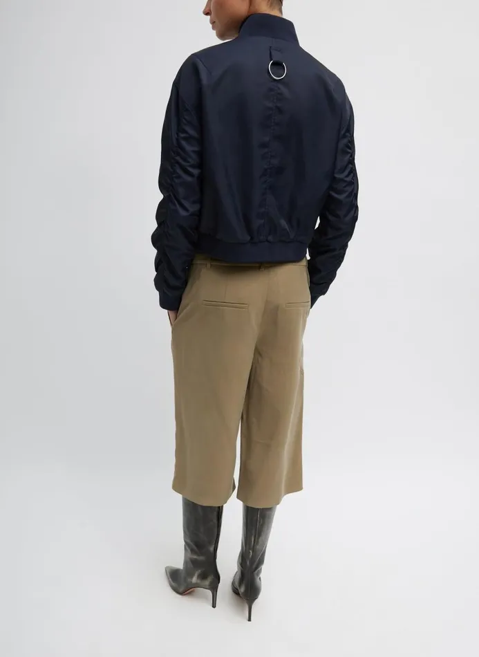 Women Pants and Shorts Tibi Fluid Suiting Short Walnut