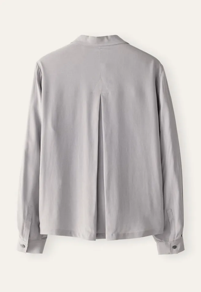 Women Patch Pocket Blouse Pale Mink Poetry Fashion Shirts and Tunics