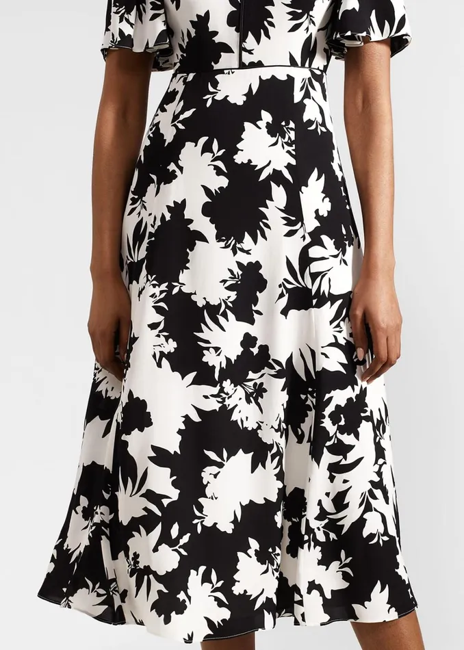 Women Petite Alva Dress Ivory Black Hobbs Dresses and Jumpsuits