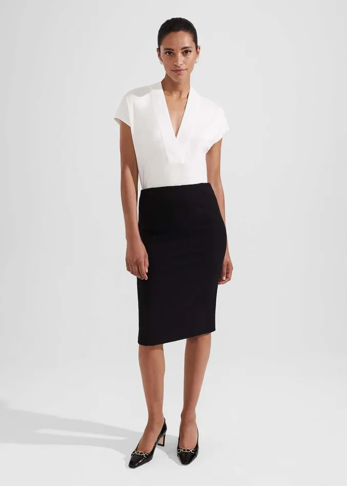 Women Petite Charley Skirt Black Hobbs Skirts
