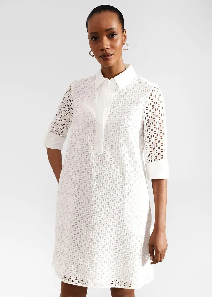Women Petite Marciella Dress White Hobbs Dresses and Jumpsuits