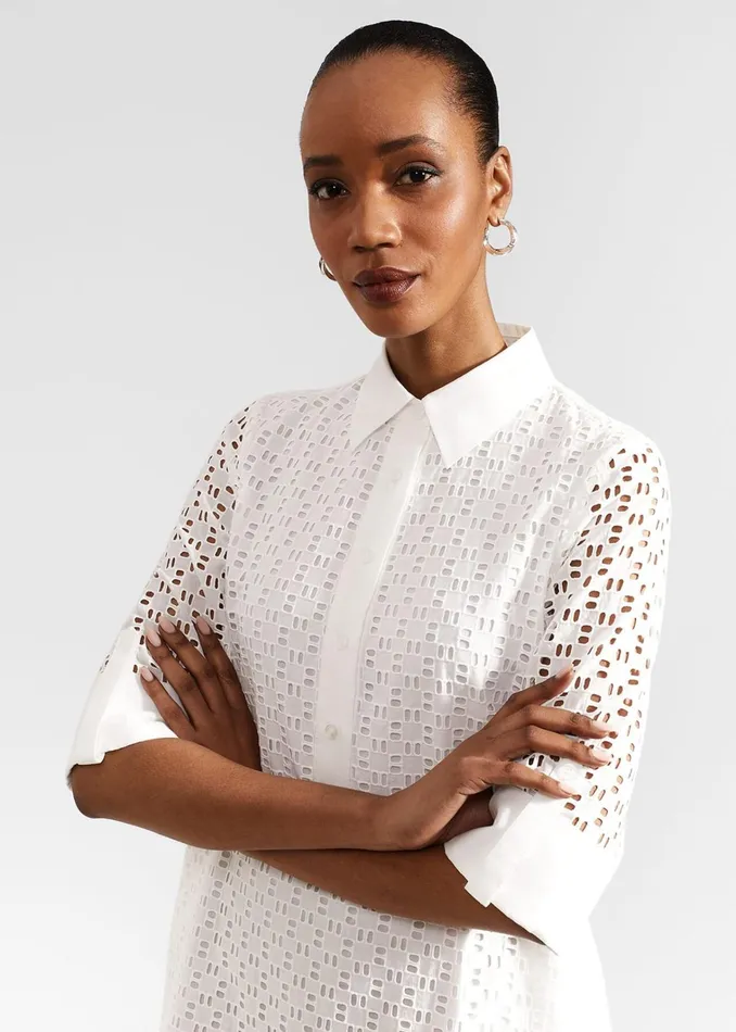 Women Petite Marciella Dress White Hobbs Dresses and Jumpsuits