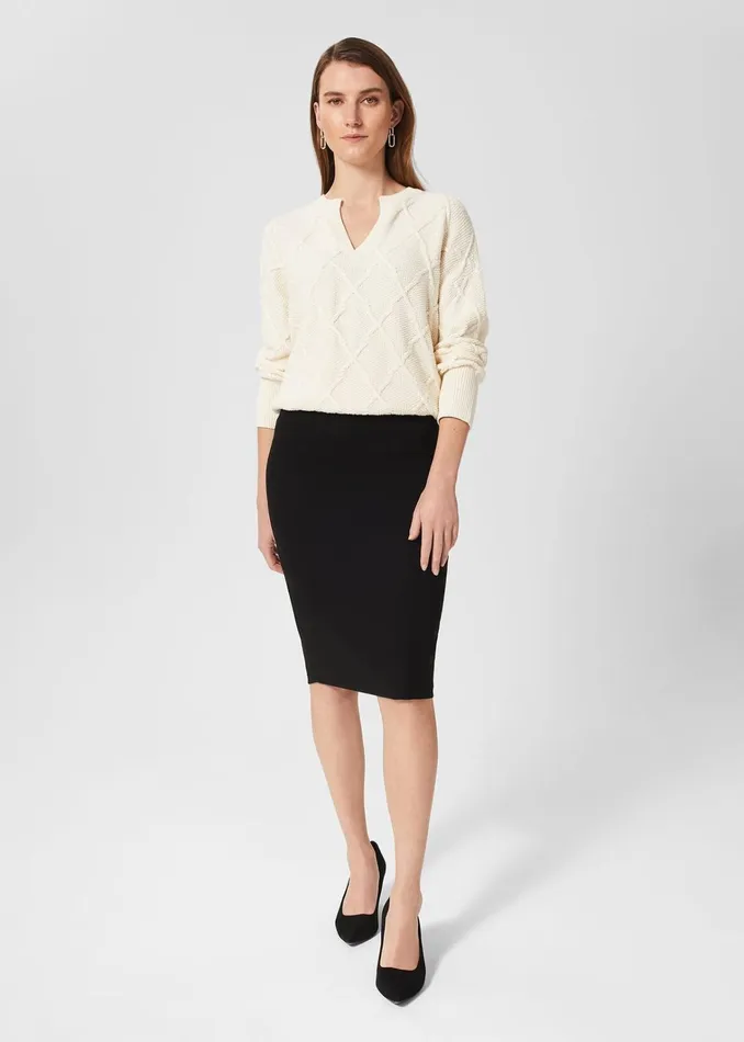 Women Petite Mel Skirt Black Hobbs Skirts