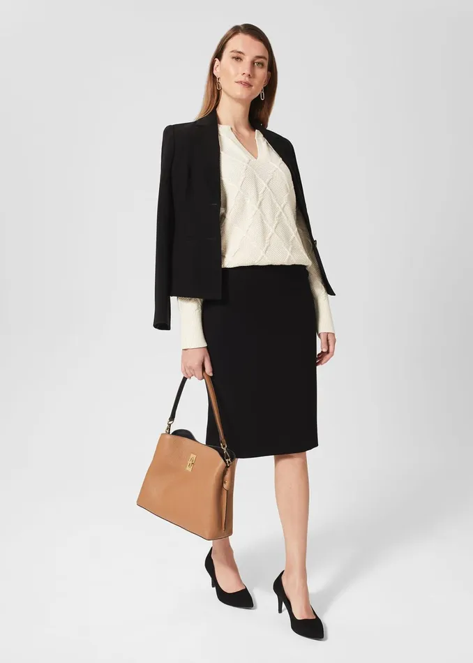 Women Petite Mel Skirt Black Hobbs Skirts
